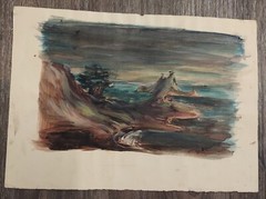 Francesco Di Cocco Italy, Ny And Ca. Artist Guoache Painting On Paper
