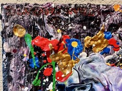 Juan Cervantes Artist like Jackson Pollock Abstract Expressionism Painting