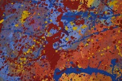 Jackson Pollock style￼ Profession￼al Painting 81” X 62”(6ft 9in)Abstract Modern