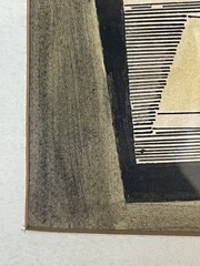 Werner Drewes Small Original Watercolor Study For “Island In The Clouds” 1942