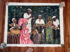 Original Signed Acrylic Painting On Canvas~Santería/Afro-Caribbean Folk Art-2003