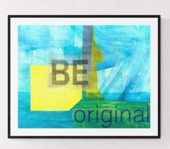 Original Collage Painting on Art Paper. 11×14 Inches. Motivational Art.