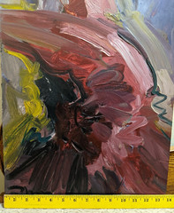 30×14 FLAMINGO FLAMENCO DANCER JOSE TRUJILLO Oil Painting