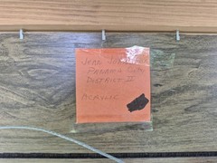 Original painting signed beach scene of Florida sand dunes acrylic on board.
