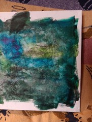 Mixed Media Painting Contemporary Abstract Art Informel Tachisme Zen Signed