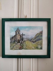 Anne Marie Katy (1938 “ Cross IN Savoie “ Watercolour And Gouache On Paper 1997