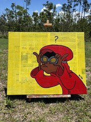 ‚Scope Your Dreams‘ 30in x 24in Original Acrylic Canvas Painting WYACustoms