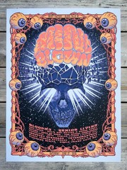 Psychedelic Skull Brain Explosion Horror Art Print Wall Decor Poster