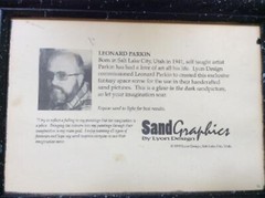 Lyon Design Sand Graphics Fantasy Space Scene Glow in Dark Sandpicture -L Parkin