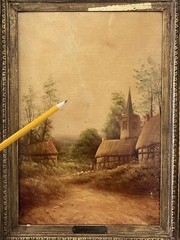 W RICHARDS AKA FRANCIS JAMIESON ANTIQUE BRITISH LANDSCAPE OIL PAINTING OLD 19TH