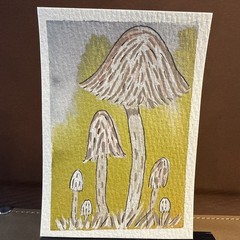 ACEO Original OOAK Art Nature Watercolor Ink