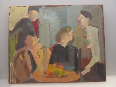 Gloria Circulated Old Oil Painting Avant Garde Expressionism Abstraction