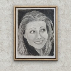 Original Art – Hand Sketched – Charcoal on Paper – Unframed – One of a Kind