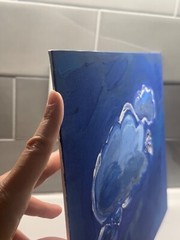 Original Acrylic Painting 11″ x 14″ – Abstract Cloudscape Blues Signed Art 2024