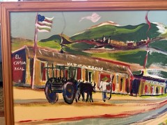 Taos NM Artist Lloyd Rivera 2005 Acrylic On Canvas Board Painting “Camino Real…”