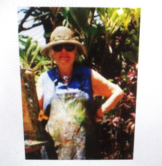 1989 MAUI HAWAII artist MARGARET BEDELL WATERCOLOR ARTWORK- FAMILLE VERTE III