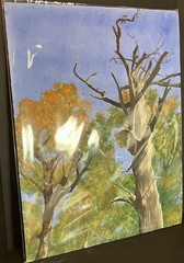 Liz Sipe Art “Still Standing” Original Watercolor Inspired Via Shenandoah 22×30”