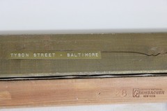 MAXINE BUNNELL VINTAGE LARGE OIL PAINTING CANVAS SIGNED TYSON STREET BALTIMORE