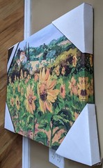 Decor Editions Fine Art Landscape with sunflowers canvas wall decor *Unopened*