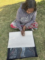 Rayleen Price Pula, Authentic Aboriginal art .Incl Photo’s and COA.