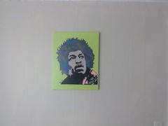Jimi Hendrix Portrait Style Realism Abstract Pop Art Hand Painted 16×20 Canvas