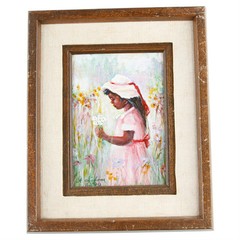 „Daisies For Mom“ By Anthony Sidoni 1996 Signed Original Oil Painting 11″x9″