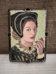 Original Beaded Mosaic Artwork Zemula Fleming Oregon Artist Signed