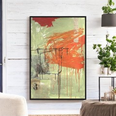 Original Mixed Media Abstract Modern Art Painting 24×36 „Nadir“ Signed