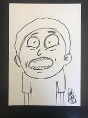 Frank Forte Original Art 8.5x 11 sketch of your favorite pop culture character