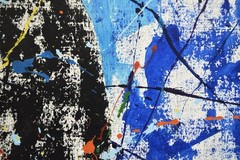 Mark Little Original ￼Giant Canvas Painting 81”X62” (6 Foot 9 inch) Abstract XX