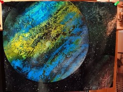 Paintings of Planets In Space