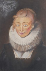 Vintage Oil on Canvas 24“ Painting inspired by Peter Paul Rubens