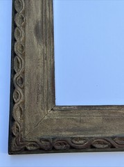 ANTIQUE ORNATE FRAME FOR 18 BY 22 INCH PAINTING PRINT PHOTO WIDE ART DECO ERA