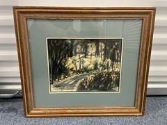 CAVEN ATKINS (CANADIAN 1907-2000) “Autumn Landscape”Watercolor Signed & Dated LL