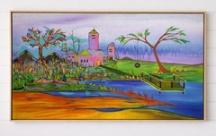 art paintings 40x60in original abstract Landscape Large 2026 Canadian Made