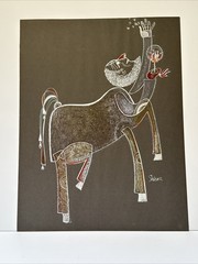 Mid Century Painting Surrealist Iran Iranian Rare Shiraz Modernism Vintage 1960
