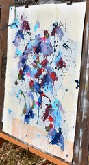 Days of Wine and Roses – 18 x 24 IN / 46 x 61 CM – Abstract Floral Painting