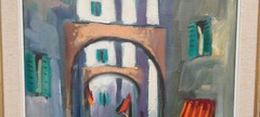 Oil painting painting oil painting masterpiece landscape city people 168