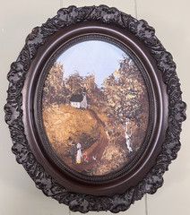 Landscape / Church Painting By Jane Ahlborn Oil Canvas 10 X 7 1/4″ Madison Wi.