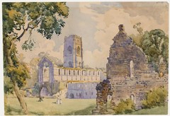 Bernard Cecil Gotch – Mid 20th Century Watercolour, Fountains Abbey