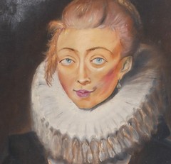 Vintage Oil on Canvas 24“ Painting inspired by Peter Paul Rubens