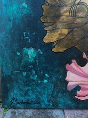 To Live Despite Everything Original Oil Painting Ukraine War Art Gold Leaf