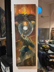 Lord of the rings painting „the Bridge of Khazadum“