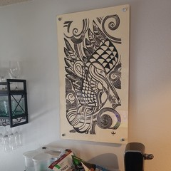 Original Tribal artwork 35×20 framed