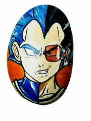 Dragon Ball Z (( Hand Painted Rock Heavy )) By Local Artists One Of A Kind