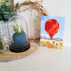 Original Painting Aerostat Cappadocia Journey Acrylic Modern Wall Art Hand made