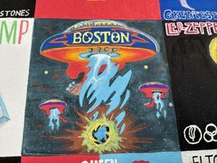 Hand Painted Classic Rock Album Cover Collage Canvas Rolling Stones Beatles
