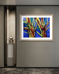 SIMEON GONZALES Original Painting COA / art studio Maryland – USA/LARGE XXL