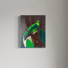 2 Month Flight 14 x 18 in Acrylic On Canvas Painting