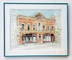 Janice Westerling Watercolor Painting of Pert Building Potsdam New York – SIGNED